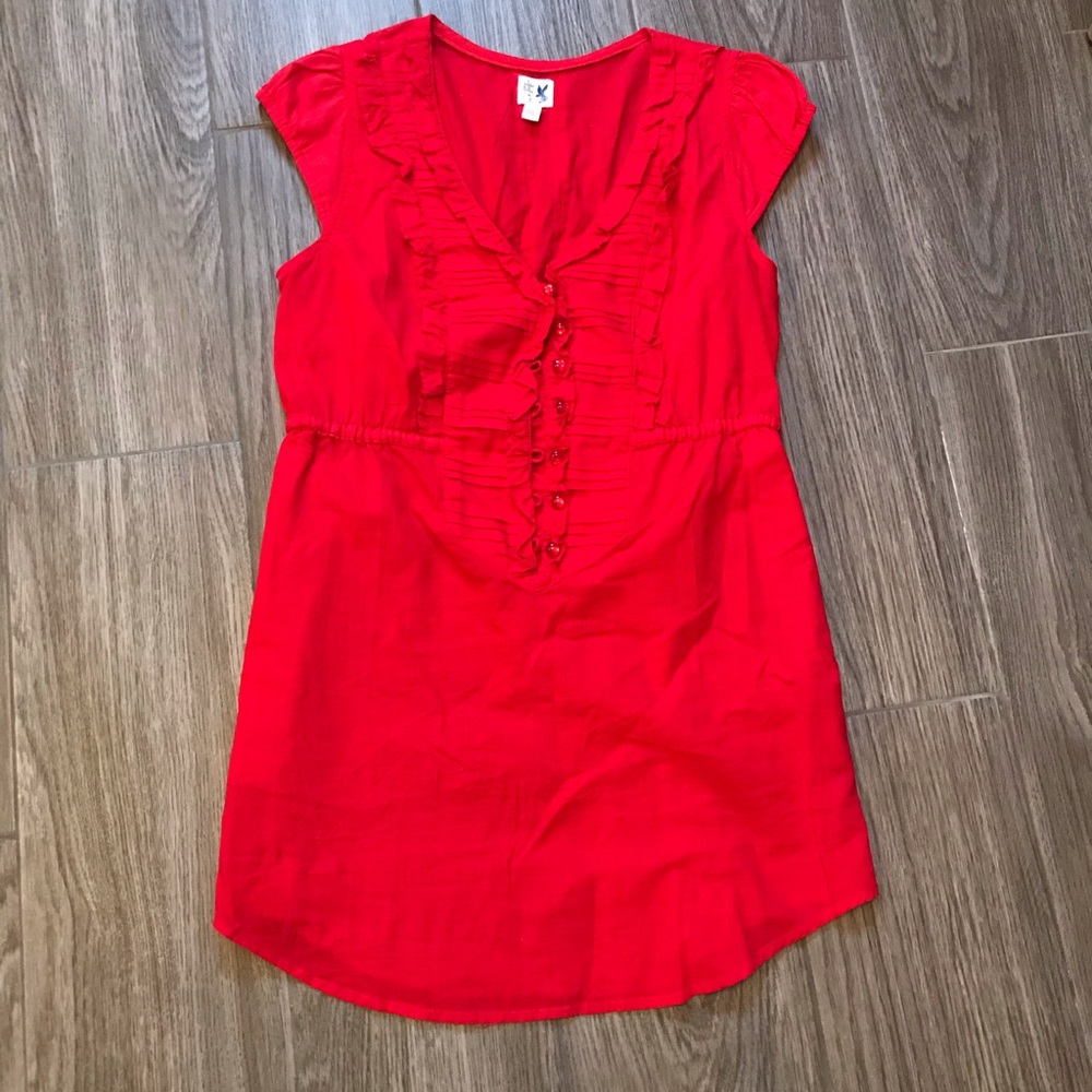 NWOT Red Cotton Tunic from Anthropologie